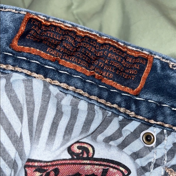 Rock Revival Dark Blue Capri Jeans - Picture 13 of 16